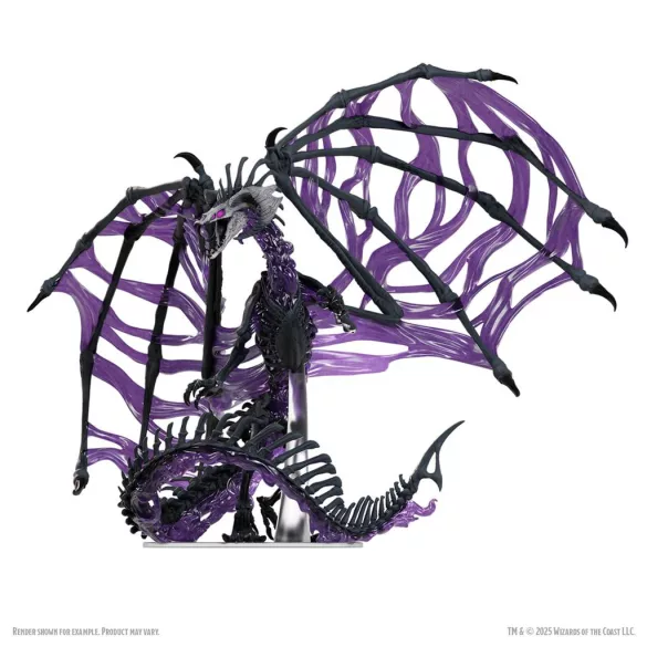 D&D Icons of the Realms: Black Dracolich Boxed Miniature-96322