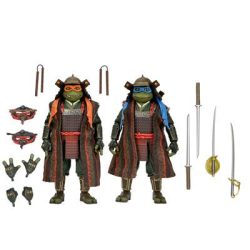 TMNT 3 (Movie) -  7" Scale Action Figures - Leonardo & Michelangelo 2 Pack-NE54384-01