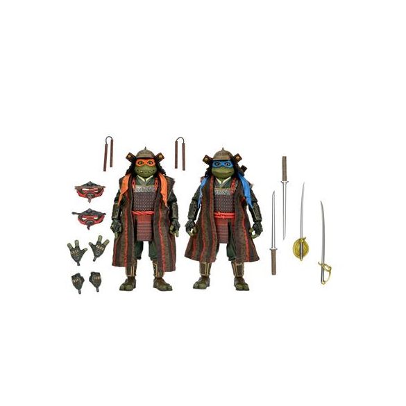 TMNT 3 (Movie) -  7" Scale Action Figures - Leonardo & Michelangelo 2 Pack-NE54384-01