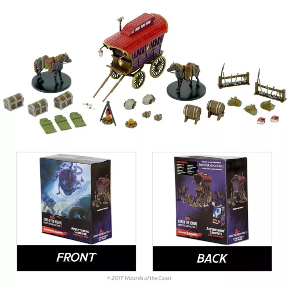 D&D Icons of the Realms: Monster Menagerie 2 - Adventurer's Camp Premium Set (Set 6)-72533