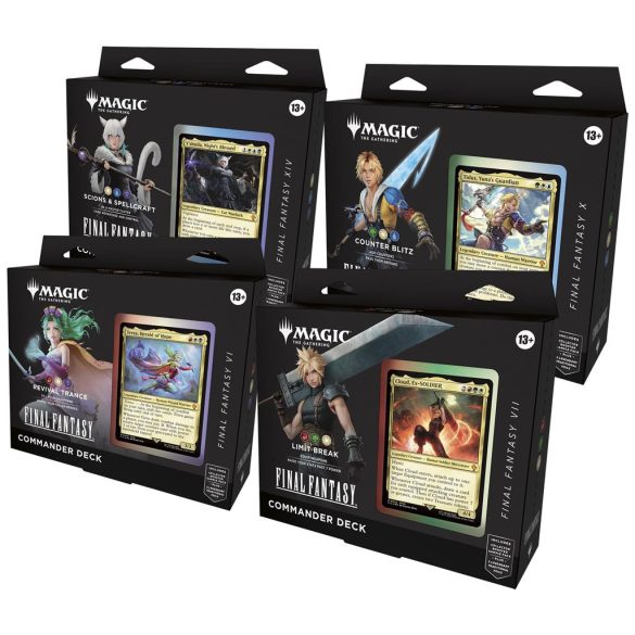 MTG - Final Fantasy Commander Deck Display (4 Decks) - SP-D38451050