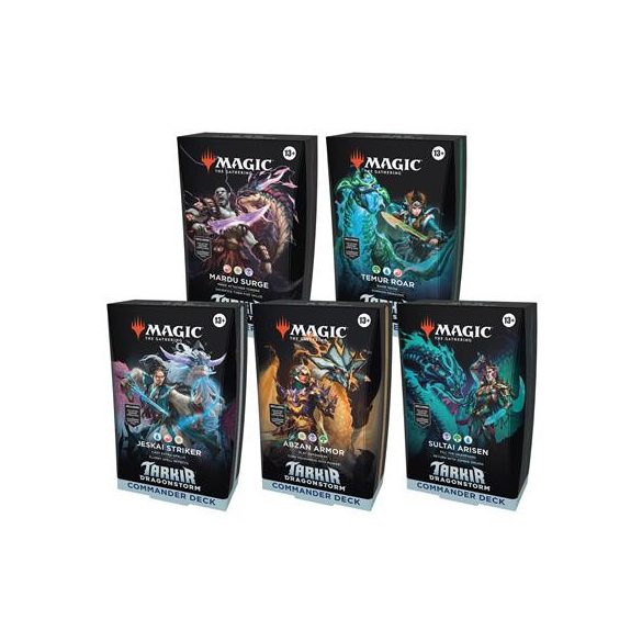 MTG - Tarkir: Dragonstorm Commander Deck Display (5 Decks) - EN-D42750001