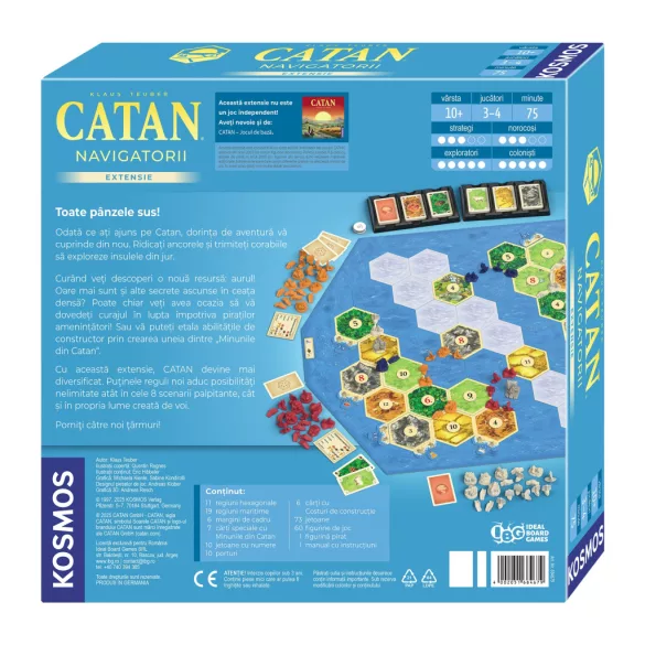 CATAN Seefahrer társasjáték kiegészítő - német kiadás