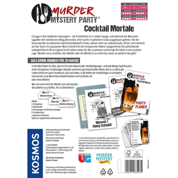 Murder Mystery Party Cocktail Mortale - DE-685034