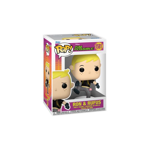 Funko POP! Disney: Kim Possible - Ron w/Rufus-FK83525