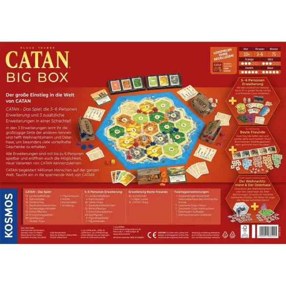CATAN Big Box 2025 társasjáték - német kiadás