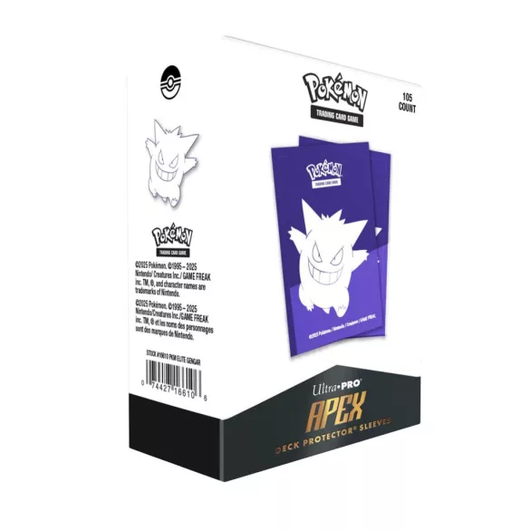 UP - Elite Gengar 105ct Apex Deck Protector Sleeves for Pokémon-16610