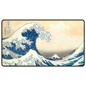 UP - The Great Wave off Kanagawa Black Stitched Playmat-16602