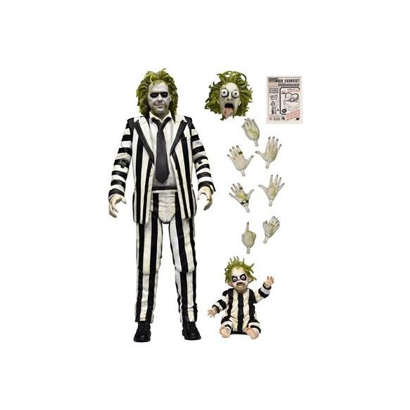 Beetlejuice Beetlejuice - 7" Scale Action Figure - Ultimate "Striped Suit" Beetlejuice-NE57304-01