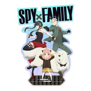Spy x Family - Holographic Acrylic Diorama - Family Business - Anya, Yor, Loid & Bond - 14cm-SAK40591