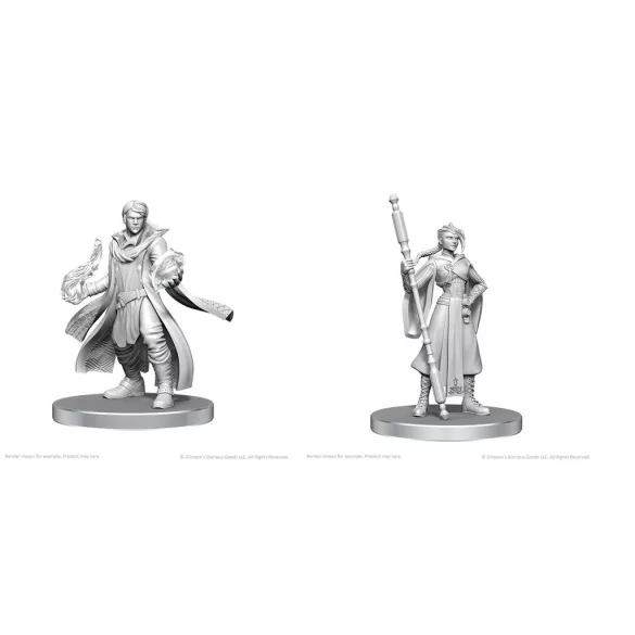 Critical Role Unpainted Miniatures: Beauregard Lionett & Caleb Widogast-90789