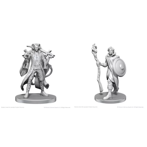 Critical Role Unpainted Miniatures: Mollymauk Tealeaf & Caduceus Clay-90790