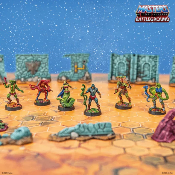 Masters of The Universe: Battleground Wave 8 - Snake Men Faction miniatűra szett, lengyel kiadás