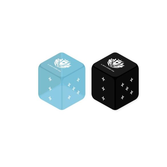hololive OFFICIAL CARD GAME Official Dice - Light Blue & Black (2-piece set)-554390