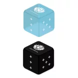 hololive OFFICIAL CARD GAME Official Dice - Light Blue & Black (2-piece set)-554390