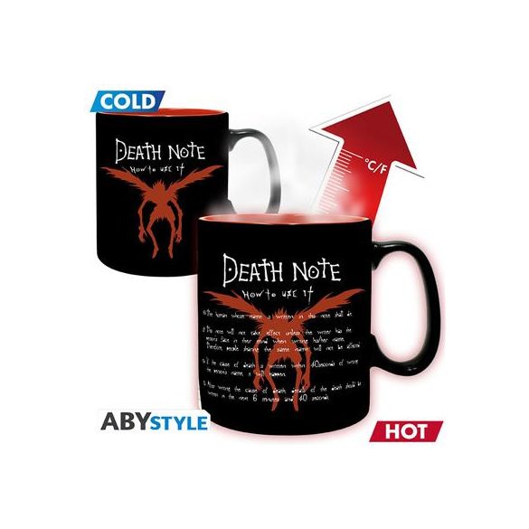 DEATH NOTE - Mug Heat Change - 460ml -  L & Light - cardboard-ABYMUGA585