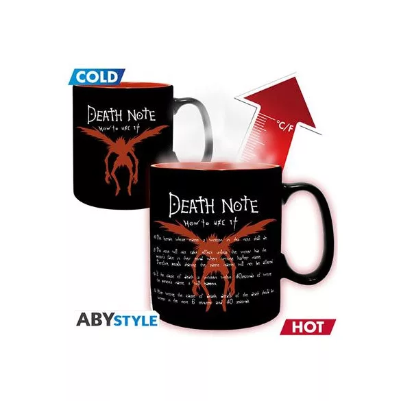 DEATH NOTE - Mug Heat Change - 460ml - L & Light - cardboard-ABYMUGA585