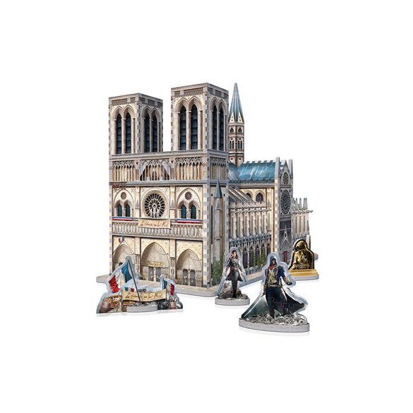 Assassin’s Creed Unity Notre-Dame de Paris - puzzle 3D Wrebbit-W3D2023