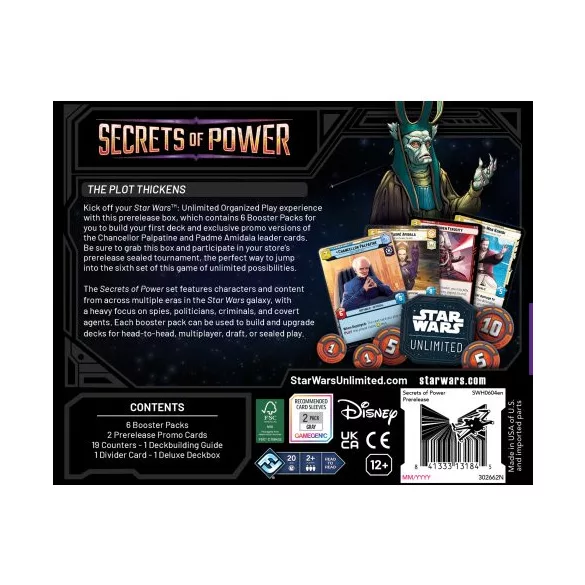 FFG - Star Wars: Unlimited - Secrets of Power Prerelease Box - DE-SWH0604de