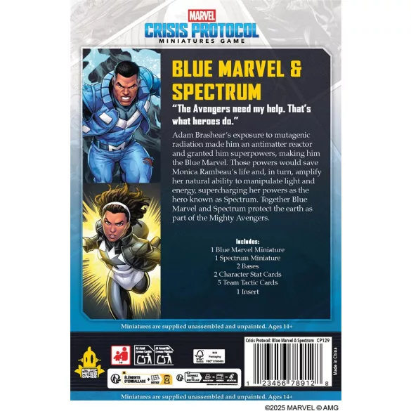 Marvel Crisis Protocol - Blue Marvel & Spectrum - EN/SP/FR-CP129