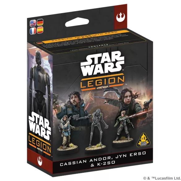 Star Wars: Legion - Cassian Andor, Jyn Erso & K-2SO - DE/EN/SP/FR-SWQ39