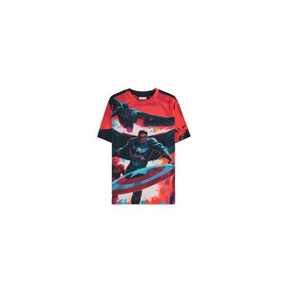 Captain America - Character AOP Men's Short Sleeved T-shirt - L-TS675230CAP-L