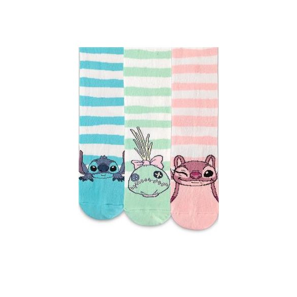 Lilo & Stitch - Female Crew Socks (3Pack) - 39/42-CR177154DNY-39/42