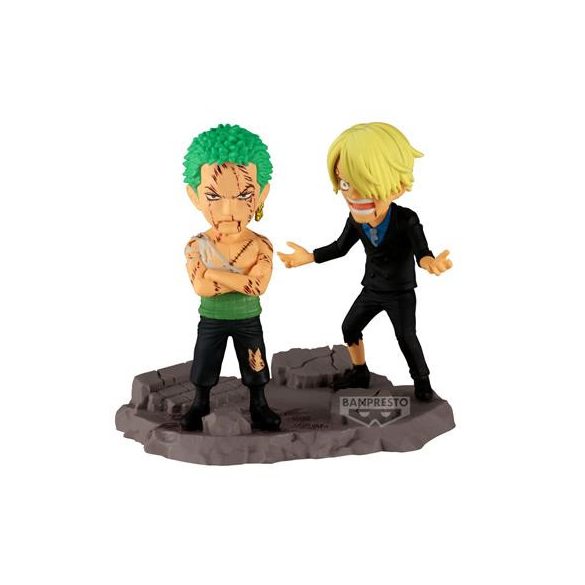 ONE PIECE WORLD COLLECTABLE FIGURE LOG STORIES-RORONOA ZORO & SANJI-"...NOTHING...AT ALL!!!!"-BP29523P