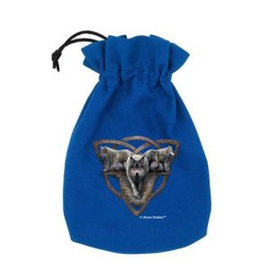Anne Stokes Dice Pouch: Wolf Trio-BAST209