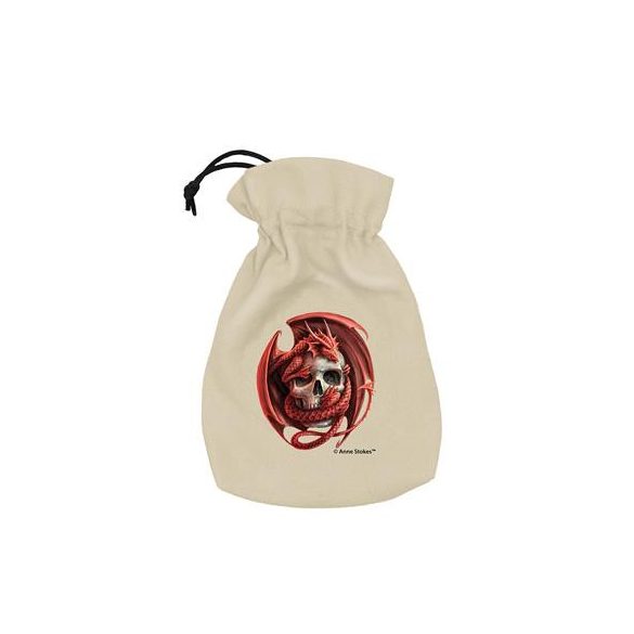 Anne Stokes Dice Pouch: Skull Embrace-BAST205