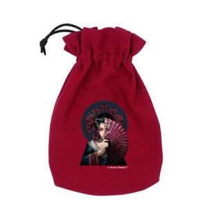 Anne Stokes Dice Pouch: Geisha Skull-BAST203