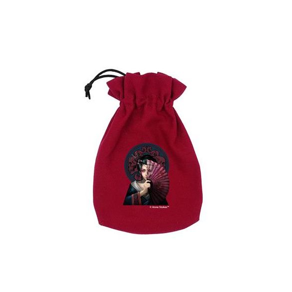 Anne Stokes Dice Pouch: Geisha Skull-BAST203