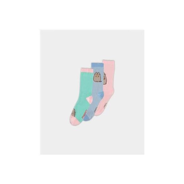 Pusheen - Crew Socks (3Pack) 39/42-CR164058PSH-39/42