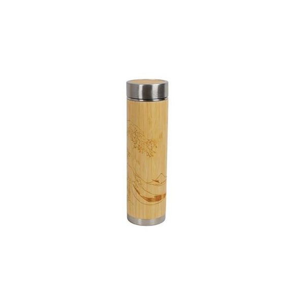Bamboo tea bottle 400 ml - The great wave of Kanagawa-MAP4080