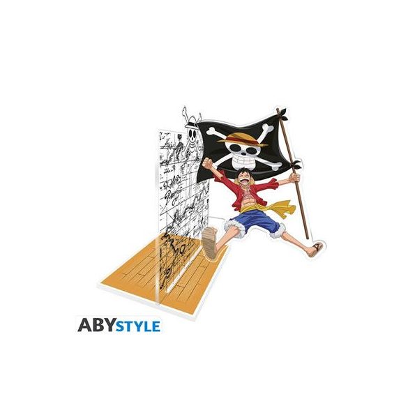 ONE PIECE - Acryl Bookend - Luffy with his flag-ABYACF203
