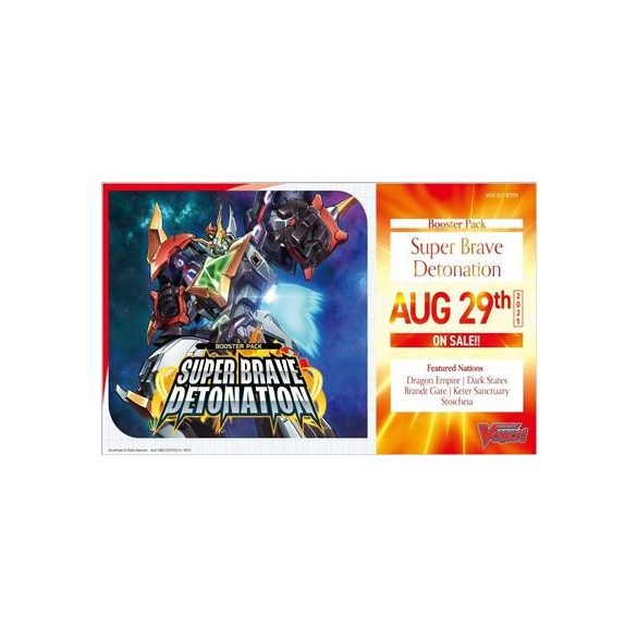 Cardfight!! Vanguard - Super Brave Detonation Booster Display (16 Packs) - EN-VGE-DZ-BT09
