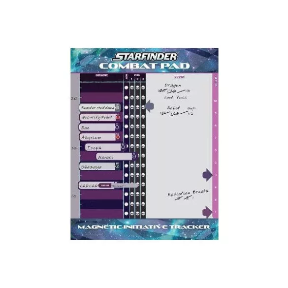 Starfinder Combat Pad (S2) - angol kezdeményezéskövető tábla