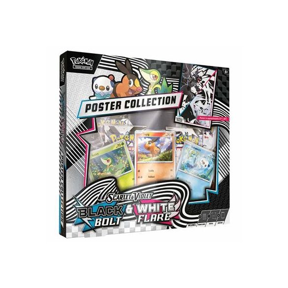 PKM - Scarlet & Violet  10.5 -  Black Bolt & White Flare Unova Poster Collection - EN-10-10040-101