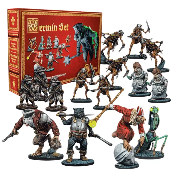 The Cats of Mont Saint Michel Vermin Miniatures Set - angol kiadás