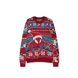 Spider-man - Swing into the Holidays Knitted Christmas Jumper - 2XL-KW257271SPN-2XL
