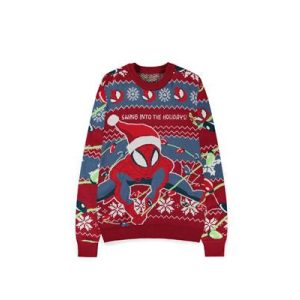 Spider-man - Swing into the Holidays Knitted Christmas Jumper - XL-KW257271SPN-XL