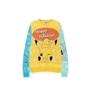 Pokémon - Pikachu, Bulbasaur, Squirtle & Charmender Christmas Jumper - 2XL-KW363677POK-2XL