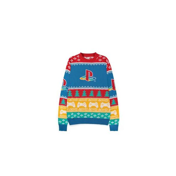 PlayStation - Logo Christmas Jumper - L-KW843573SNY-L