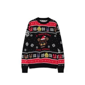 Five Nights at Freddy's - Survived Five Nights Knitted Christmas Jumper - M-KW881831FNF-M