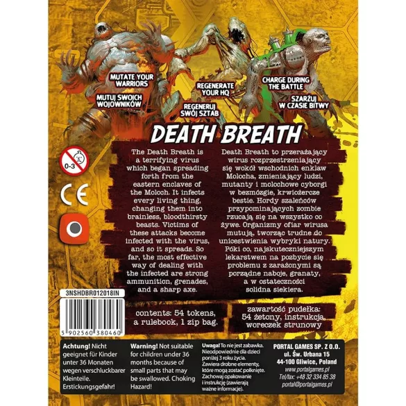 Neuroshima HEX 3.0: Death Breath - társasjáték kiegészítő EN/PL