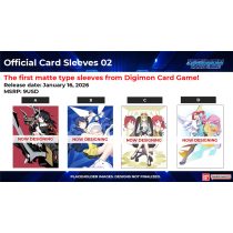 Digimon Card Game - Official Sleeves (4 Kinds Assortment) 02 (12 Pieces)-9054125