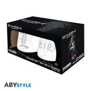 DEATH NOTE - 2 Glass Set Kira & L-ABYVER222