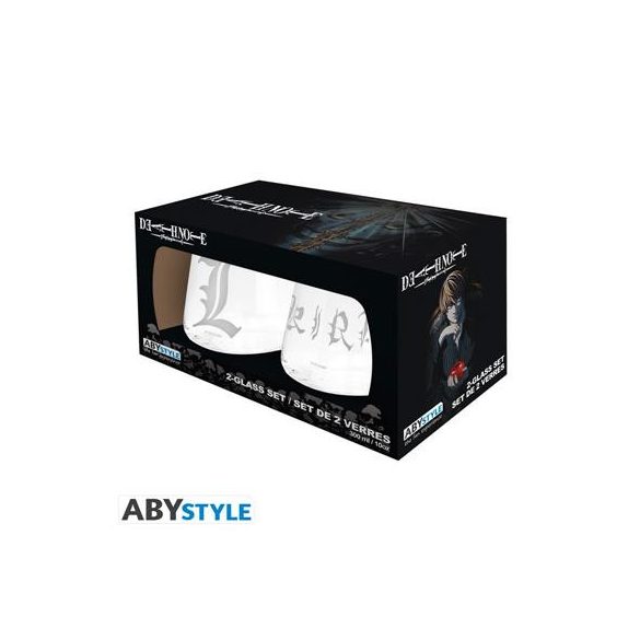 DEATH NOTE - 2 Glass Set Kira & L-ABYVER222