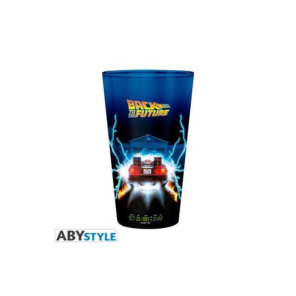 BACK TO THE FUTURE - Large Glass - 400ml -DeLorean-ABYVER161