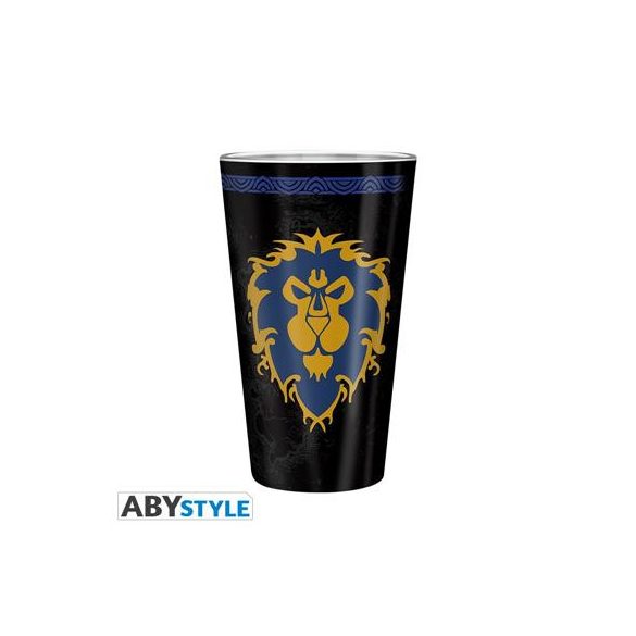 WORLD OF WARCRAFT - Large Glass - 400ml - Alliance - box-ABYVER155